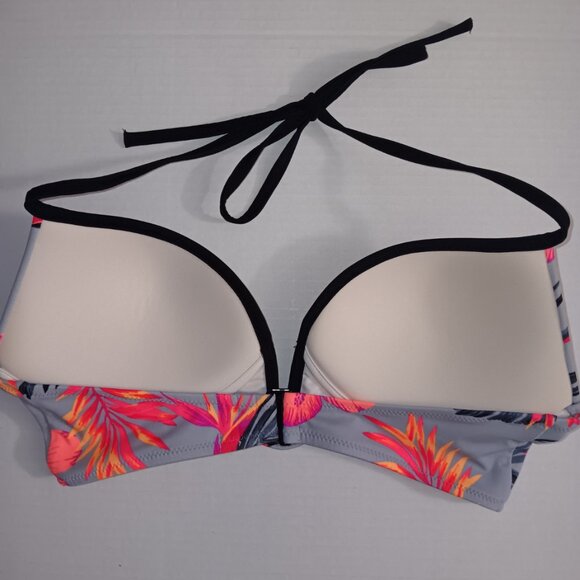 PINK VICTORIA'S SECRET TROPICAL PRINT BIKINI TOP - Picture 4 of 8
